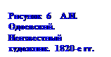 Подпись: Рисунок 6 А.И. Одо-евский. Неизвестный художник. 1820-е гг.
