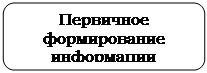Скругленный прямоугольник: Первичное формирование информации