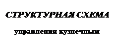 Подпись: СТРУКТУРНАЯ СХЕМА управления кузнечным производством 