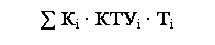 Подпись: ∑ Кi ∙ КТУi ∙ Тi